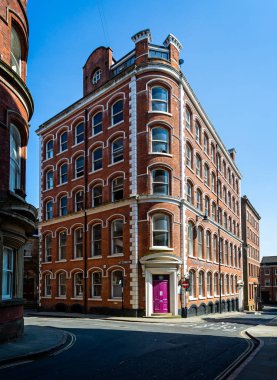 Nottingham, Nottinghamshire, İngiltere 24 Mayıs 2018'de alınan dantel bölgesinde yenilenmiş eski depo