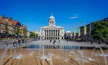 Nottingham Nottingham, Nottinghamshire, İngiltere 24 Mayıs 2018'de çekilen eski Pazar Meydanı Konseyi evden