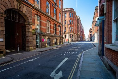 Nottingham, Nottinghamshire, İngiltere 24 Mayıs 2018'de alınan dantel bölgesinde endüstriyel mimari