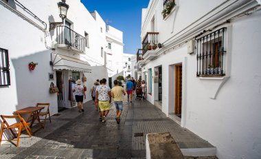 Yayalara Vejer de la Frontera, İspanya 22 Eylül 2015 alınan