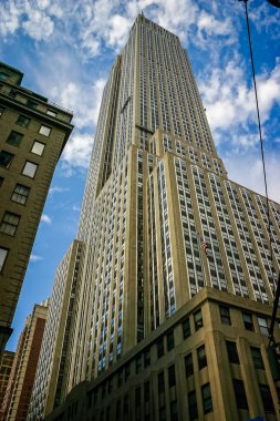 Empire State Binası New York City, New York, ABD'de 21 Ekim 2008 tarihinde alınan sokak seviyesinden