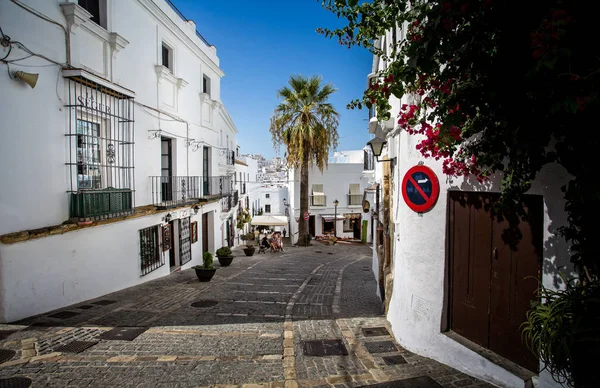 Πεζόδρομο Στην Vejer Frontera Ισπανία Λαμβάνονται Στις Σεπτεμβρίου 2015 — Φωτογραφία Αρχείου