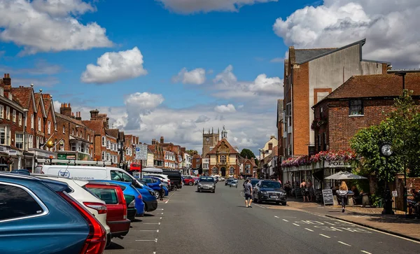 Marlborough, Wiltshire, İngiltere üzerinde 17 Temmuz 2018 alınan geniş High Street