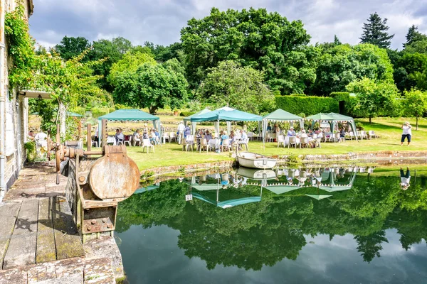 Tés Crema Una Casa Campo Inglesa Tomada Crockerton Wiltshire Reino — Foto de Stock