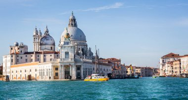 Santa Maria della Salute Kilisesi St Mark's meydanından, Venedik, İtalya üzerinde 28 Kasım 2018 görünümünü