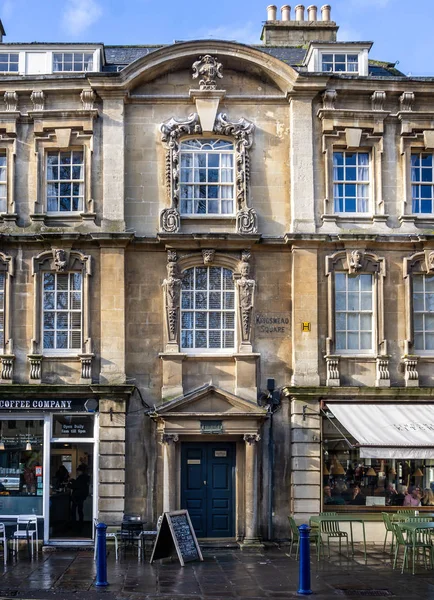 Cafés Ubicados Georgian Rosewell House Kingsmead Square Bath Somerset Reino — Foto de Stock