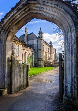 Lacock Abbey, Lacock, Wiltshire, İngiltere 10 Mart 2019