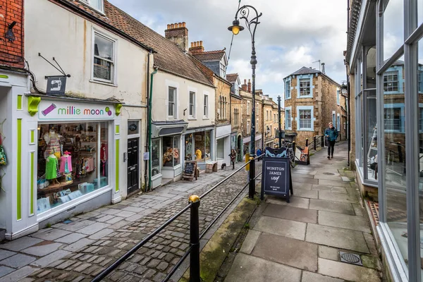 Vista Elevada Las Tiendas Catherine Hill Frome Somerset Reino Unido — Foto de Stock