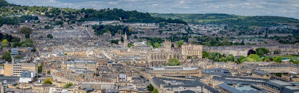 Vista Panorâmica Paisagem Urbana Bath Sem Poluição Alexandra Park Bath — Fotografia de Stock