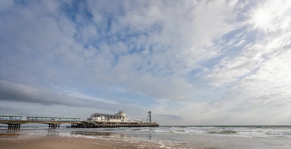 Panoramautsikt Över Bournemouth Pier Bournemouth Dorset Storbritannien Den Februari 2020 — Stockfoto