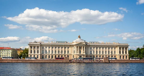 Russian Academy Arts Building Exterior River Neva Petersburg Russia July — Stock Photo, Image