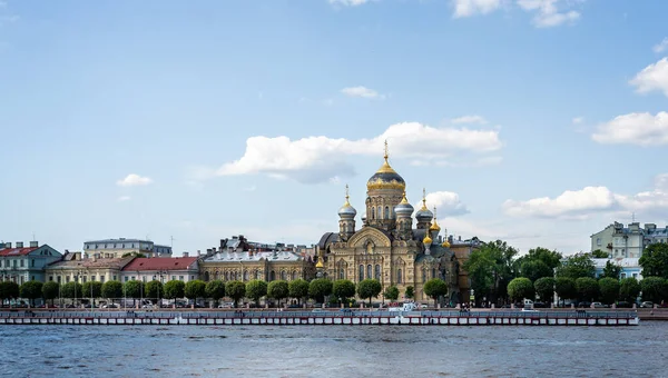 Uspenskaya Church Church Assumption Waterfront River Neva Petersburg Russia July — Stock Photo, Image