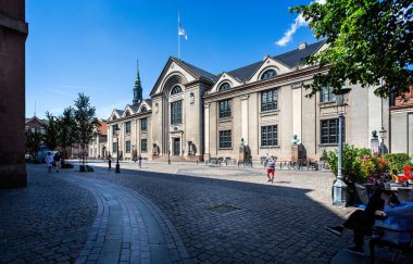 Kopenhag, Danimarka 'daki Kopenhag Üniversitesi' nin 18 Temmuz 2019 tarihli binası.