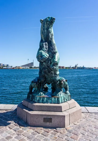 Temmuz 2019 Danimarka Nın Kopenhag Kentindeki Küçük Denizkızı Heykeli Nin — Stok fotoğraf