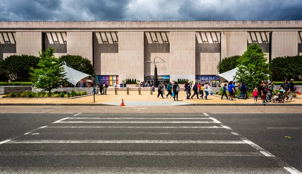 Пешеходный Переход Ведущий Входу Национальный Музей Американской Истории Вашингтоне Мая — стоковое фото