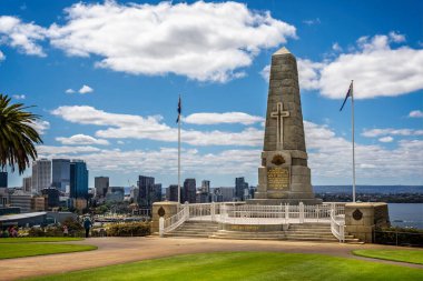 25 Ekim 2019 'da Kings Park, Perth, Avustralya' da Eyalet Savaşı Anıtı