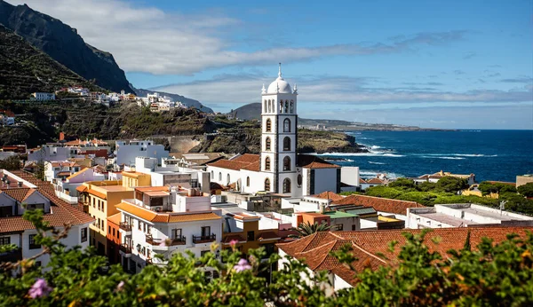 Vista Hacia Iglesia Santa Anna Garachico Tenerife España Noviembre 2019 — Foto de Stock