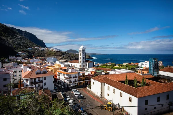 Vista Hacia Iglesia Santa Anna Garachico Tenerife España Noviembre 2019 — Foto de Stock