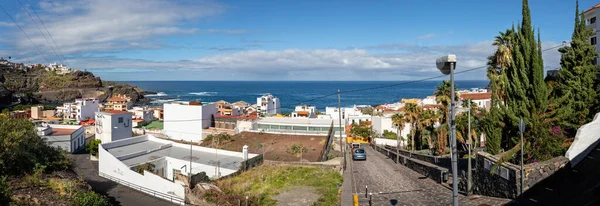 Vista Panorâmica Com Vista Para Cidade Costa Garachico Tenerife Espanha — Fotografia de Stock