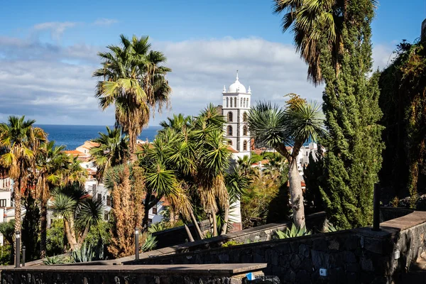 Vista Hacia Iglesia Santa Anna Garachico Tenerife España Noviembre 2019 — Foto de Stock