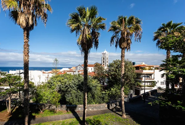 Vista Hacia Iglesia Santa Anna Garachico Tenerife España Noviembre 2019 — Foto de Stock