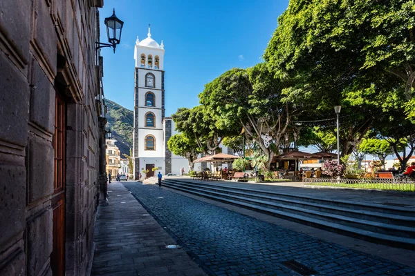 Santa Anna Kirche Und Platz Garachico Teneriffa Spanien November 2019 — Stockfoto