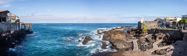 Vista Panorámica Del Paisaje Marino Garachico Tenerife Norte Islas Canarias — Foto de Stock