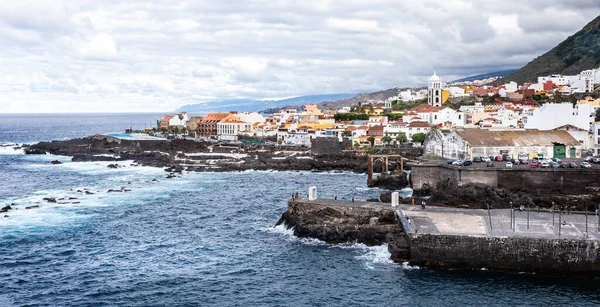 Vista Panorámica Ciudad Costera Garachico Tenerife España Noviembre 2019 — Foto de Stock