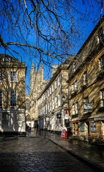 View Bath Abbey Abbey Green Bath Somerset Ηνωμένο Βασίλειο Στις — Φωτογραφία Αρχείου