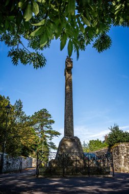 Shaftesbury Town, Dorset, İngiltere 'de 15 Eylül 2019 tarihinde 1. Dünya Savaşı Anma Haçı