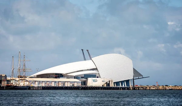 Vista Del Museo Marítimo Australia Occidental Desde Río Swan Cerca — Foto de Stock