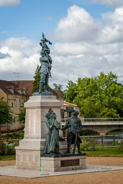 Dünya Savaşı Dünya Savaşı Anıtı Eylül 2019 Paris Monial Burgundy — Stok fotoğraf