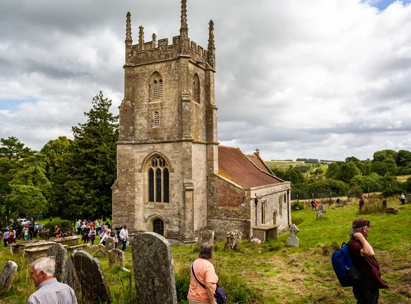 Ağustos 2019 Ngiltere Nin Wiltshire Kentindeki Imber Hayalet Köyündeki Giles — Stok fotoğraf