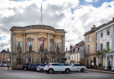 St. Johns Caddesi 'ndeki belediye binasını 5 Eylül 2020' de Wiltshire, İngiltere 'de düzenledi.