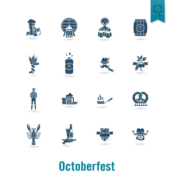 Oktoberfest bierfestival — Stockvector