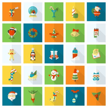 Noel ve Kış simgeleri koleksiyonu