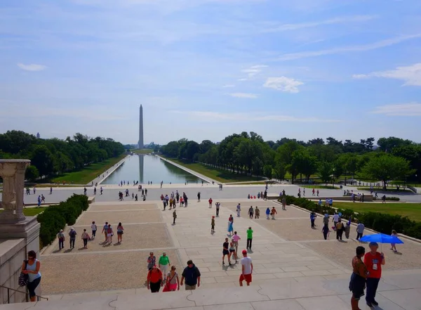 Monumento Washington Piscina Refletora Washington Estados Unidos — Fotografia de Stock