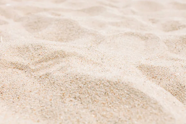 沙子特写 沙子纹理 空的海滩隔绝了 — 图库照片
