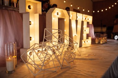 Düğün süslemeleri, tatil dekorasyon romantik öğeleri