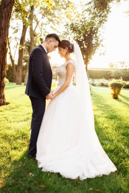 Gelin ve damat doğa portresi