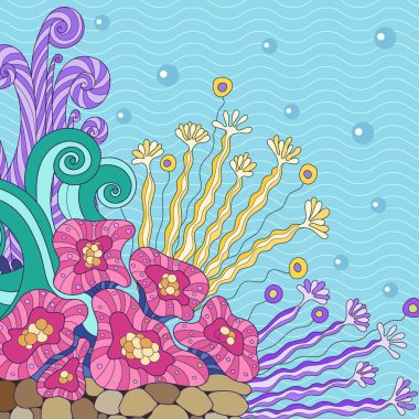 4illustration muhteşem sualtı tesisi ile