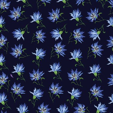 Karanlık bir arka plan üzerine Peygamber ile sorunsuz vektör desen