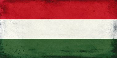 Macaristan arka plan Vintage ulusal bayrak