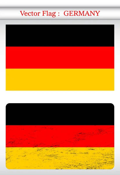 Almanya Arka Plan Vektör Grunge Bayrağı — Stok Vektör