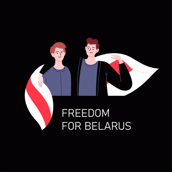 Liberdade para belarus — Vetor de Stock