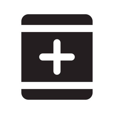 İlk AIDS kutusu simgesi katı tarzı tüm proje için