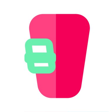 Tüm proje için vida kapısı simgesi düz stil pembe yeşil