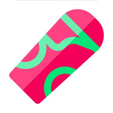 Tüm proje için ip simgesi düz stil pembe yeşil