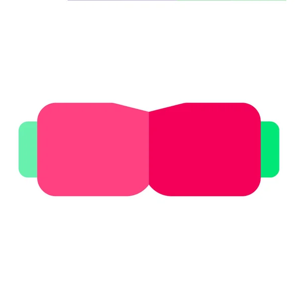Ποτήρια πράσινο ροζ επίπεδη στυλ εικονίδιο για κάθε έργο — Διανυσματικό Αρχείο