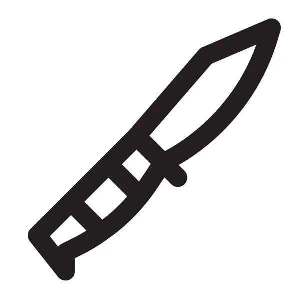 Στυλ γραμμής εικόνα μαχαίρι για όλα το έργο — Διανυσματικό Αρχείο